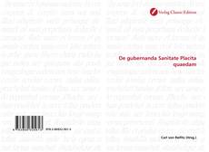 Capa do livro de De gubernanda Sanitate Placita quaedam 