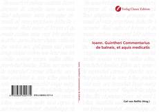 Couverture de Ioann. Guintheri Commentarius de balneis, et aquis medicatis