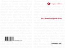 Capa do livro de Urocriterium chymiatricum 