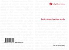 Couverture de Contra legem Leptinae oratio