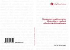 Capa do livro de Alphabetum empiricum, sive, Dioscoridis et Stephani Atheniensis philosophorum 