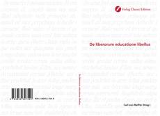 Couverture de De liberorum educatione libellus