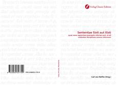 Couverture de Sententiae Sixti aut Xisti