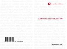 Capa do livro de Arithmetica speculativa Boethii 