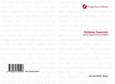 Capa do livro de Hyldesia Saxoniae 