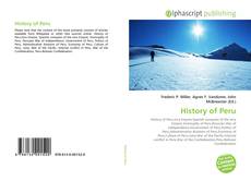 Bookcover of History of Peru