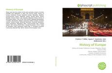 History of Europe kitap kapağı