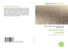 Borítókép a  History Of Latin Literature - hoz