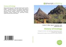 Borítókép a  History of Ecology - hoz