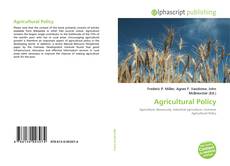 Bookcover of Agricultural Policy