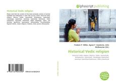Historical Vedic religion kitap kapağı