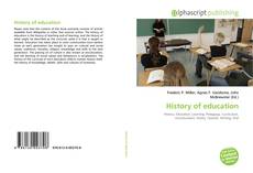 Bookcover of History of education