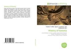 Bookcover of History of Estonia