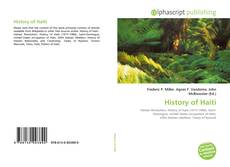 Bookcover of History of Haiti
