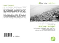 Capa do livro de History of Malaysia 