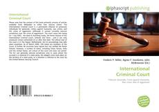 Bookcover of International Criminal Court