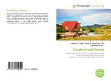 Bookcover of Geothermal Power