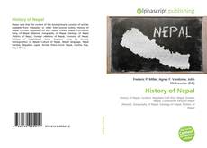 Bookcover of History of Nepal