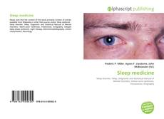 Bookcover of Sleep medicine