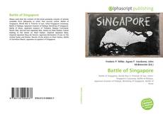 Bookcover of Battle of Singapore