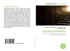 Bookcover of Egyptian mathematics