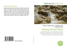 Borítókép a  History of East Timor - hoz