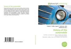Borítókép a  History of the automobile - hoz