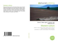 Обложка Western culture