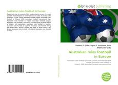 Обложка Australian rules football in Europe