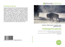 Endangered species kitap kapağı