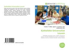 Обложка Katholieke Universalize Leuven