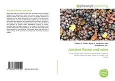 Copertina di Ancient Rome and wine