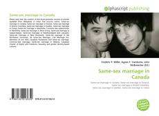 Обложка Same-sex marriage in Canada
