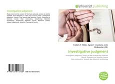 Обложка Investigative judgment