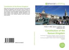 Bookcover of Constitution of the Roman Kingdom