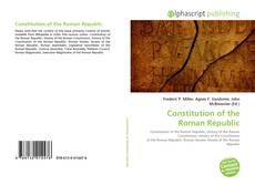 Обложка Constitution of the Roman Republic