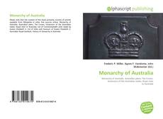 Capa do livro de Monarchy of Australia 