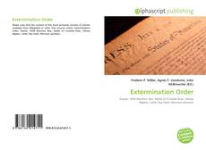 Bookcover of Extermination Order
