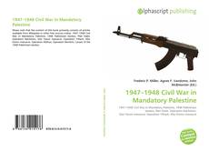 Capa do livro de 1947–1948 Civil War in Mandatory Palestine 