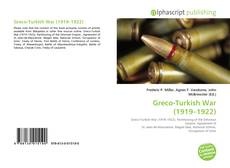 Bookcover of Greco-Turkish War (1919–1922)