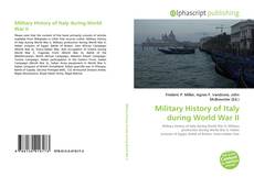 Bookcover of Military History of Italy during World War II
