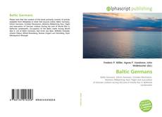 Bookcover of Baltic Germans