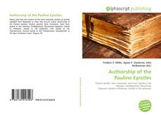 Bookcover of Authorship of the Pauline Epistles