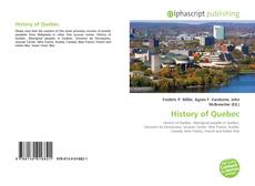 Bookcover of History of Quebec