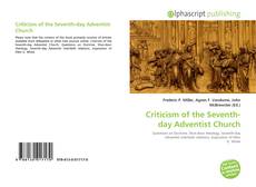Criticism of the Seventh-day Adventist Church的封面