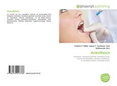 Buchcover von Anesthésie