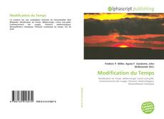 Capa do livro de Modification du Temps 