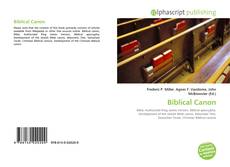 Couverture de Biblical Canon