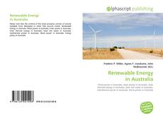 Обложка Renewable Energy in Australia