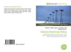 Portada del libro de Ontario Electricity Policy